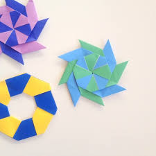 ​folding in half diagonally the other way · step 3: Origami 8 Point Ninja Star The Crafty Mummy