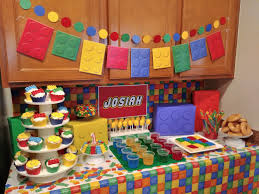 Lego First Birthday Party Lego Bricks Party Lego Birthday Lego Party Decorations Lego Themed Party