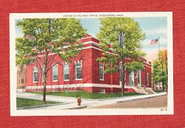 Middleboro Mass Post Office Post Office Postcard Art Vintage Postcards