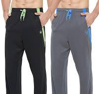 Men's Athletic Pant with Pockets Open Bottom Sweatpants for Men Workout, Exercise, Running
