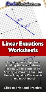 Practice.graph the following on a separate sheet of paper. Linear Equations