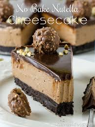 No Bake Nutella Cheesecake Recipe Cheesecake Recipes Nutella Cheesecake Recipes Nutella Recipes
