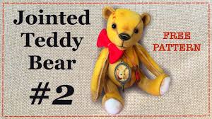Memory bear sewing patterns free. How To Make A Jointed Teddy Bear 1 Free Pattern Youtube