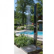 Ideal Gartendusche Kuba Edelstahl Inkl Wpc Bodenplatte Poolpowershop
