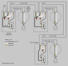 I know it is easiest to go 12/3 between the switches, but to do that i would have to. Diagram Based 3 Way Switch Multiple Lights Wiring Diagram How To Wire A 3 Way Light Switch