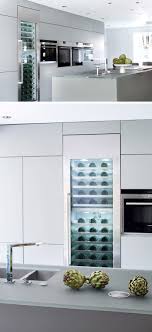 This cooler is sleek with black cabinet inside and a curved stainless steel handle to add to its aesthetics. 5 Wine Storage Ideas For The Kitchen