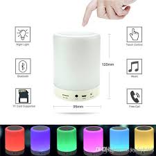 2020 Xml Night Light Bluetooth Speakers Portable Wireless Music Speaker Smart Touch Control Color Led Bedside Table Lamp Speakerphone Tf Card From Jessephone 10 93 Dhgate Com