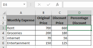 The microsoft excel program allows you to work quickly with the percent's: Calculate Percentage Discount