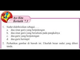 Maybe you would like to learn more about one of these? Jawaban Ayo Kita Berlatih 7 3 Bab 7 Halaman 139 Kelas 7 Garis Dan Sudut Youtube