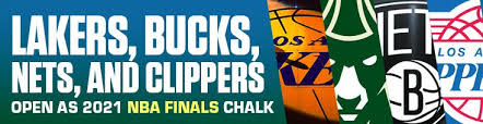 A look at nba finals odds with the nets, lakers, bucks, celtics, nuggets and sixers the favorites to win the pro basketball title. Lakers Bucks Nets And Clippers Open As 2021 Nba Finals Chalk