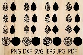 Download Free Svgs Download Ten Free Svg Bundle Free Design Downloadable Earring Card Template Svg