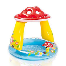 Intex Mushroom Baby Pool 40 X 35 For Ages 13 Learn More By Visiting The Image Link Note It Is Affiliate Lin Baby Pool Inflatable Baby Pool Baby Paddling Pool