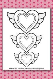Hearts with the inscription love. Heart Coloring Pages Life Is Sweeter By Design