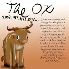 Ox Years Chinese Zodiac Chinese Zodiac Signs Chinese Astrology