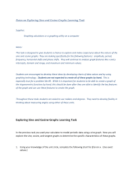 notes on exploring sine and cosine graphs learning task