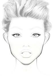 blank face chart in 2019 makeup face charts makeup charts