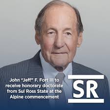 Long Time Advocate and Supporter of the Center, John “Jeff” F. Fort III, to  Receive an Honorary Doctorate