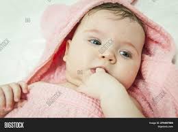 For months, you've been able to use your baby's infant tub to bathe them, propping it up in the sink, and taking bath time one step at a time. Sweet Caucasian Image Photo Free Trial Bigstock