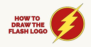 From there it angles down toward the flash's mouth, arcs across the nose and angles up to the other side of the. How To Draw The Flash Logo Really Easy Drawing Tutorial
