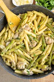 Substitute 3 cans (4.5 ounces each) swanson® premium white chunk chicken breast in water, drained, for the cooked chicken. Syn Free One Pot Chicken And Asparagus Pasta Slimming Eats Weight Watchers And Slimming World Recipes