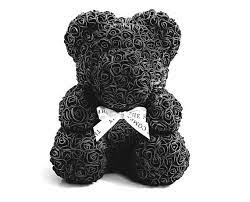 Teddy Bear Rose 40cm Black Rose Bear Forever Bear Rose Love Bear Flower Teddy Bear Gift For H Black Teddy Bear Romantic Gift Girlfriend Gifts