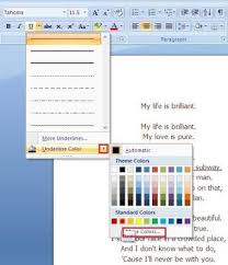Cara Mudah Merubah Warna Garis Bawah Atau Underline Di Ms Word Belajar Membaca Aplikasi