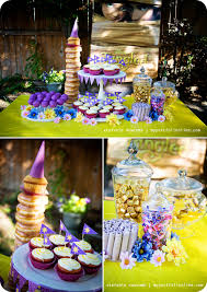 Find ways to incorporate the snacks into the party theme. Rapunzel Decorations Ideas