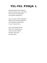 Contoh artikel non penelitian sekolah dasar (13). Yel Yel Semangat Kerja Cara Golden