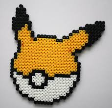 Pikachu Pokemon Pokeball Hama Perler Bead Sprite Perle A Repasser Modeles Pokemon Perle Perles Hama Pokemon