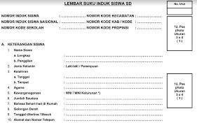 Format buku induk siswa kurikulum 2013. Contoh Format Buku Induk Sd Mi Tahun Pelajaran 2018 2019 File Guru Now