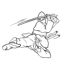 Ninja coloring pages for kids. Free Ninja Coloring Page