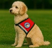 Autism Service Dog Zipper Pocket Vest - Puzzle Piece Patch