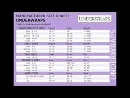 Underwraps Costume Size Chart Youtube