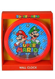 Nintendo Mario 10 Round Wall Clock Round Wall Clocks Mario Room Wall Clock
