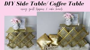 Built in storage slots for cards, game pieces and drinks and removable table topper means. Using Cake Boards Grill Toppers To Create Diy Side Table Coffee Table I Home Office Decor Icraft Youtube