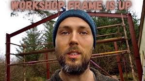 The building of our Scottish telegraph pole barn