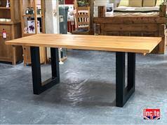 Wooden dining table with metal legs ukfcu home. Industrial Legs Wooden Top Modern Dining Room Furniture Handcrafted In Derbyshire To Order