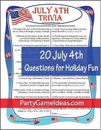 Here's a rare nostalgia car for ho. July 4th Trivia Printable Game With 20 Questions Trivia July 4th Fourth Of July Food