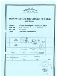 Established in 2013, integratus maintenance services sdn bhd (integratus) has gained its enviable reputation by providing integrated maintenance services to the oil and gas operators malaysia and the region. Hydrotest Procedure Ro Prefilter G