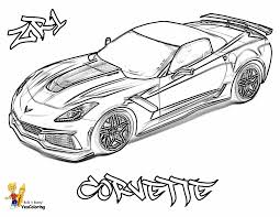 Note that some links are just for the coloring page showing. Red Blooded Car Coloring Pages Free Corvettes Cameros American