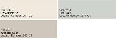 The top 4 warm gray paint colours that are almost greige. Sherwin Williams Dover White