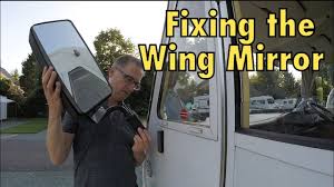 Step 2 :replacing the side mirror glass. Fixing Wing Mirror On A Motorhome Youtube