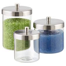 Mdesign square storage apothecary jar for bathroom, 2 pack. Apothecary Jars Glass Apothecary Jars The Container Store