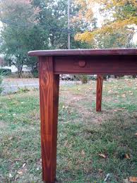 2 Sided Taper Leg The New England Farm Table Co Farm Table Table Entryway Tables