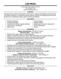Best Legacy Systems Administrator Resume Example Livecareer
