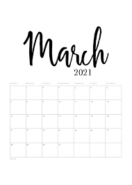 Printable march 2021 calendar to print out monthly calendar 2021. Free Printable 2021 Minimalist Calendar The Cottage Market