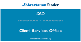 تعريف Cso مكتب خدمات العملاء Client Services Office