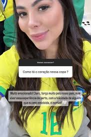 Grávida de oito meses, mulher de Alex Telles, da seleção brasileira, fala  dos dias no Catar e já planeja volta