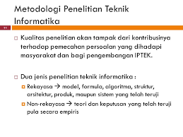 Metode Penelitian Di Bidang Teknik Informatika Ppt Download
