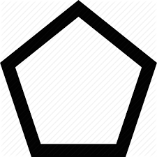 All pentagons have five straight sides, but the sides do not have to be of equal length. Area Pentagon Shape Icon Download On Iconfinder